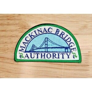 Vtg Mackinac Bridge Authority Patch Michigan MBA Uniform Collectible Mighty Mac